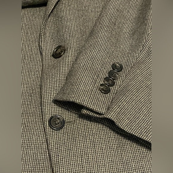 LAUREN RALPH LAUREN Multi Brown Houndstooth BLAZER SUIT COAT JACKET 46R - Picture 14 of 16